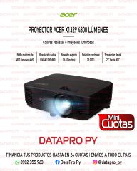 Proyector Acer X1329 4800 Lúmenes